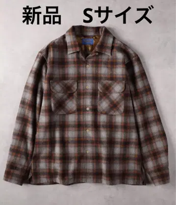 FJ 보드 셔츠 울 백넘버 브라운 옴브레 펜들턴 S