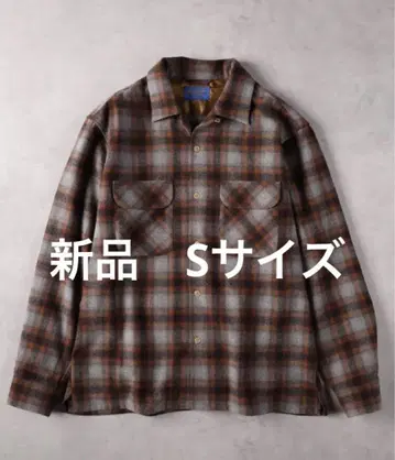 FJ 보드 셔츠 울 백넘버 브라운 옴브레 새상품 S 사이즈