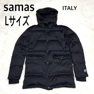 컨디션 최상 samas 다운 자켓 이탈리아제 L 사이즈 블랙