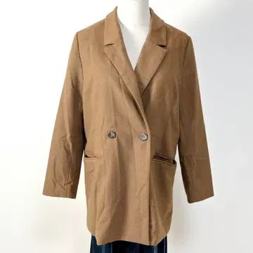 andme ( 앤도미 ) 페이크 울 더블 자켓 ( 브라운 ) M