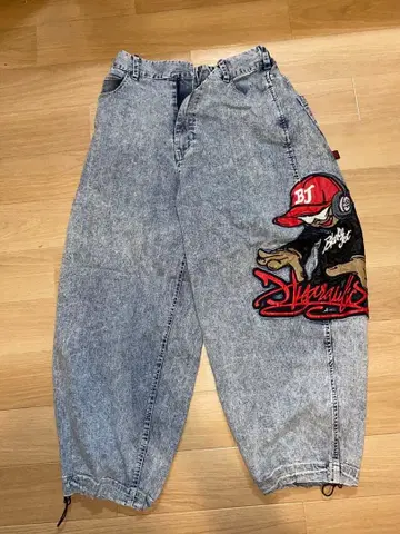 블랑키 제트 벌룬 팬츠 데님 블루