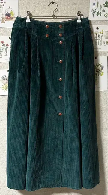 608 [Scarabaus] 코듀로이 롱 플레어 스커트/빈티지