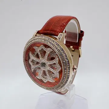 [ 주목도 발군 ] BROOKIANA 브루키아나 빙글빙글 스핀워치 빨간색