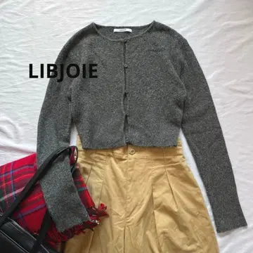 리브조아 LIBJOIE 폭스 블렌드 가디건 니트 gray
