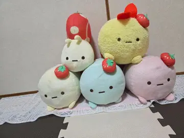 스미코구라시 봉제 인형 세트 타피오카, 새우튀김 꼬리, 달팽이