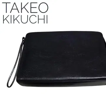 다케오 키쿠치 TAKEO KIKUCHI 가죽 클러치백 세컨드 백