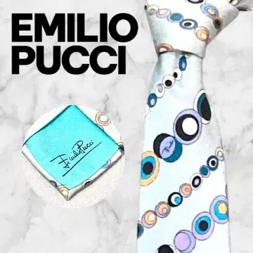EMILIO PUCCI/에밀리오 푸치 넥타이 스카이블루 올 패턴