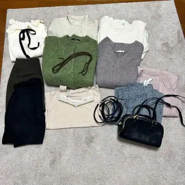 여성용 모음 판매 잡화 10점 가방 6점 지금 바로 입을 수 있는 세트