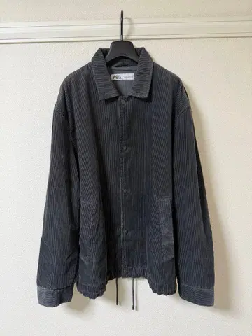 ZARA 다크 그레이 코듀로이 자켓 XL