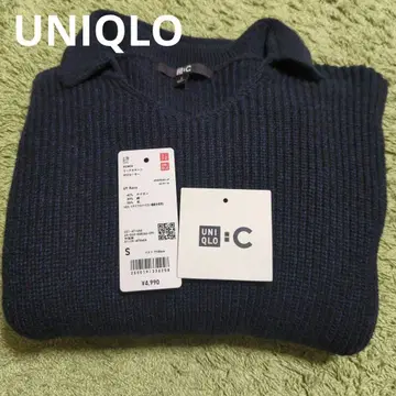 유니클로 씨 믹스얀 폴로 스웨터 S