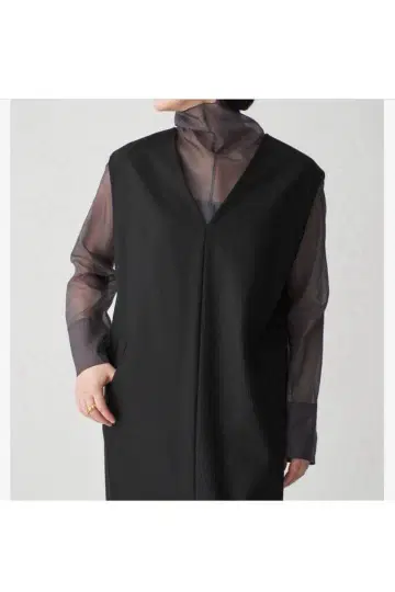 2025 VERMEIL par iena 오간자 하이넥 블라우스