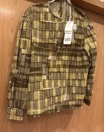 미나 페르호넨 mini perhonen 카키 긴팔 셔츠 38 새상품