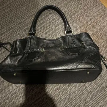 y2k 그런지 가죽 보스턴 핸드백