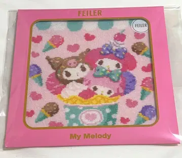 FEILER 페이러 새상품 마이멜로디 쿠로미 아이스크림 손수건