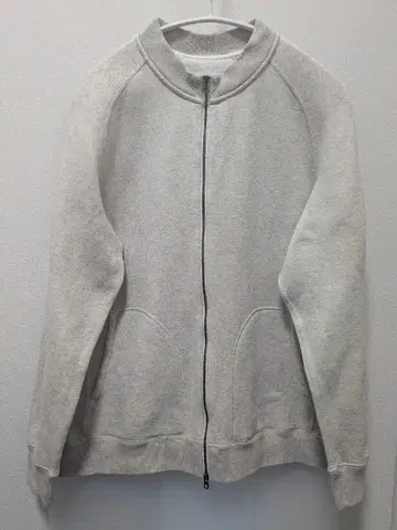 CURLY RAFFY ZIP CREW 컬리 오트밀 맨투맨