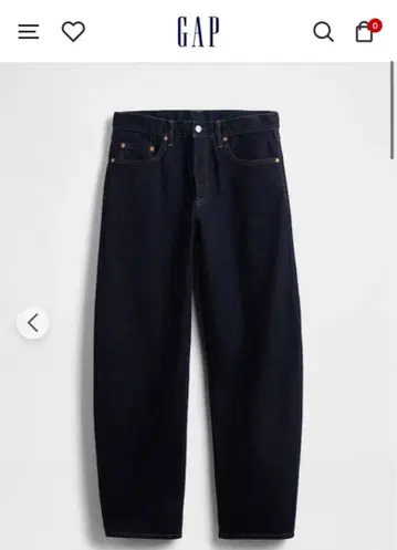 GAP 배기 배럴 데님