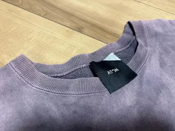 ATON 퍼플 크롭 맨투맨