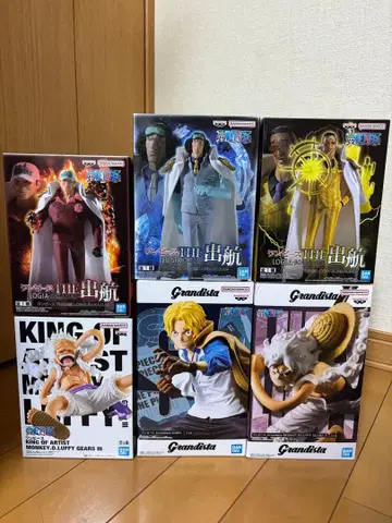 원피스 니카 루피 사보 키자루 아오키지 사카즈키 피규어 6종 세트