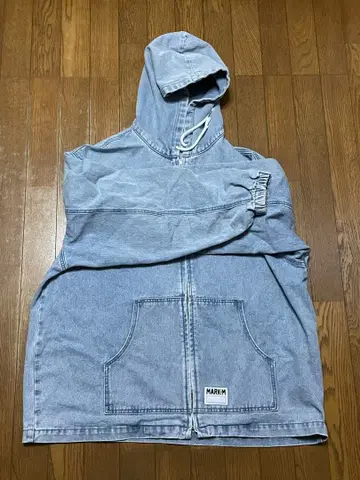 MARK-M 후드 부착 데님 자켓