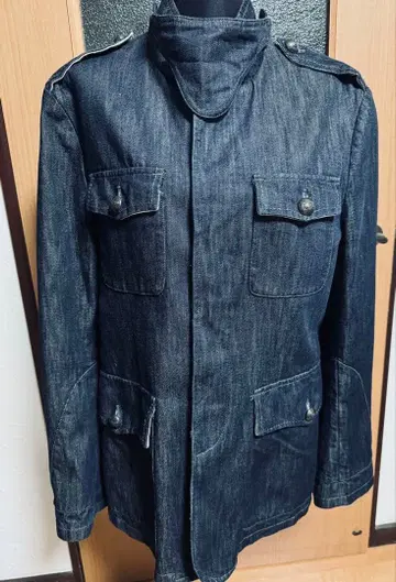 ZARA MAN 데님 밀리터리풍 자켓 인디고 총 안감 M 사이즈