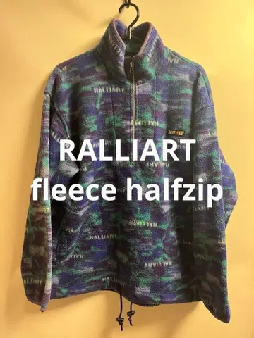 RALLIART 플리스 풀오버 올 패턴
