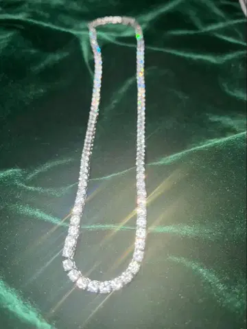 모이사나이트 테니스 체인 목걸이
