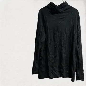 ET A [ XXL ] 블랙 긴팔 T셔츠 하이넥