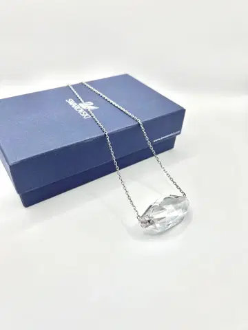 스와로브스키 목걸이 크리스탈 백조 실버 컬러 각인