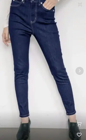 다크 블루 스키니 데님 하이웨스트