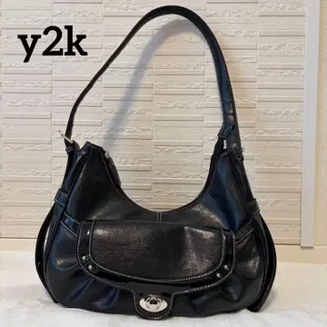 숄더백 토트 y2k 빈티지 그런지 헤이세이 블랙 블랙