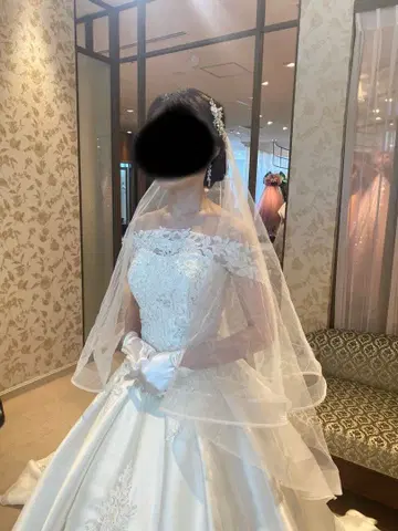 화이트 웨딩 베일