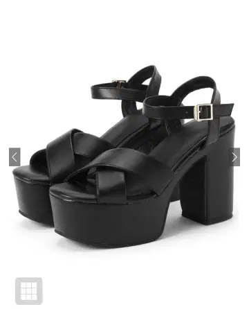 크로스 스트랩 통굽 샌들 [ ci527 ]