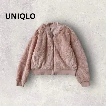 유니클로 블루종 플리스 리브 집업 방풍 아우터 봄버 자켓