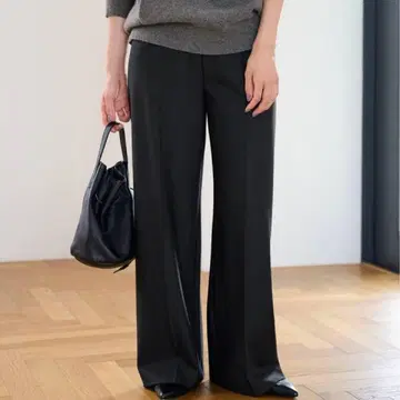 택 포함 새상품 FRAMeWORK 와이드 팬츠 블랙 38 워셔블