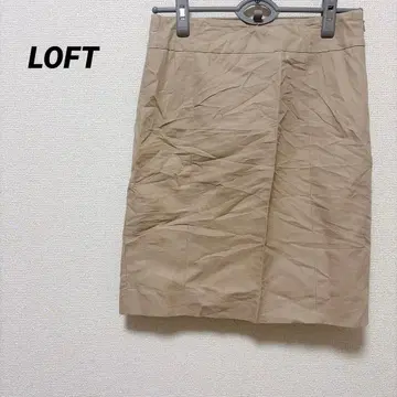 LOFT [ 0 ] 베이지 타이트 스커트