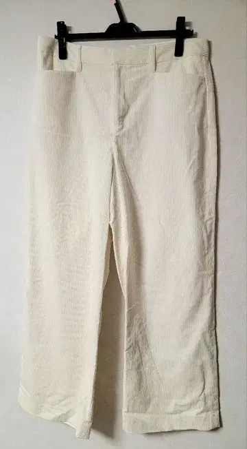 23구 L 소프트 코듀로이 와이드 팬츠 화이트 46