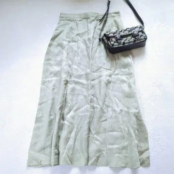 [ 빅 사이즈 LL ] 마드모아젤 논논 롱 스커트 린넨 100%