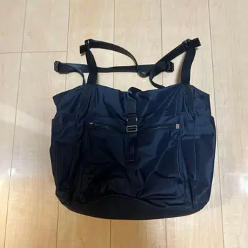 네이비 나일론 토트백