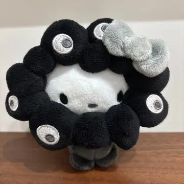 블랙 미야쿠미야쿠 키티  봉제 인형 카라비너 산리오 BC 블랙