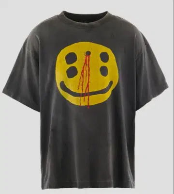 스마일리 페이스 T셔츠 피의 디자인