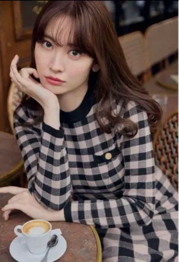 Her lip to Plaid Jacquard Knit Dress S