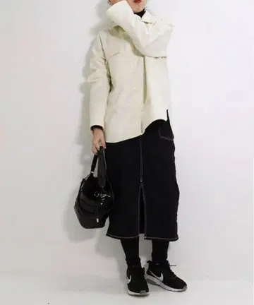 더블 코튼 오버 셔츠