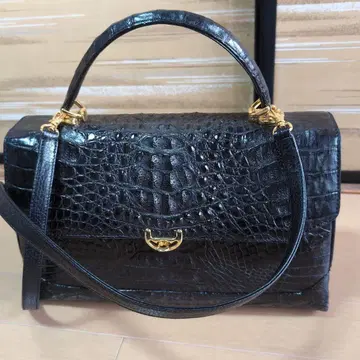 천연 가죽 크로커다일 숄더 백
