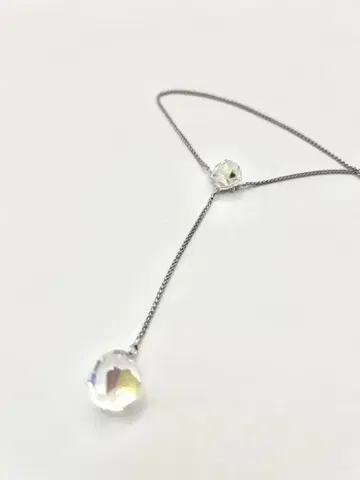 SWAROVSKI 스와로브스키 목걸이 초커 실버 크리스탈