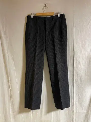 스트라이프 턱 슬랙스 DEPONIRT 후크 양손톱 TALON 지퍼