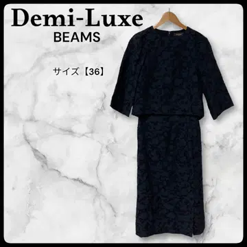 데미룩스 빔즈 스커트 셋업 올 패턴 7부 기장 블라우스 레이스