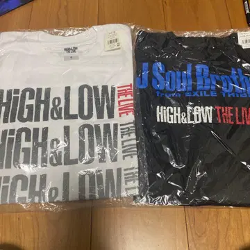 HIGH&LOW 라이브 T셔츠 화이트 S사이즈 블랙 F사이즈