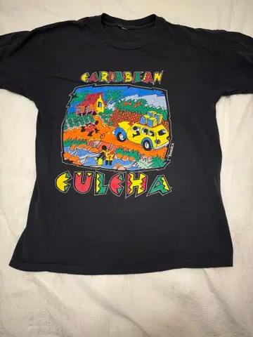 구제 라스타 컬러 빈티지 티셔츠