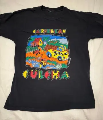 구제 라스타 컬러 빈티지 티셔츠