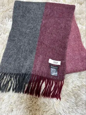 새상품 타케오 키쿠치 머플러 캐시미어 100% TAKEOKIKUCHI